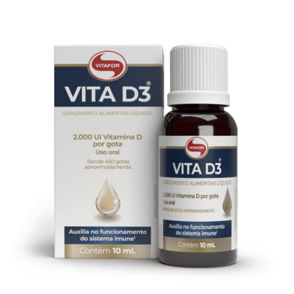 VITA D3 + K2 GOTAS FRASCO 20ML SABOR MENTA